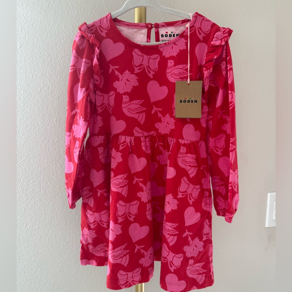 Mini boden Posie Long Sleeve Jersey Dress
